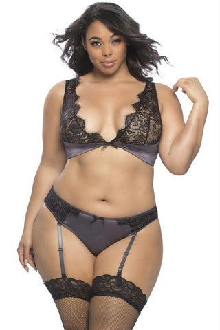 Arabella Smokey Bra & Panty in 2X