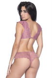 Suzette Mesa Rose Lace Tanga Panty in L