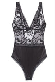Yvette Satin & Lace Teddy in M