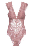 Suzette Mesa Rose Lace Teddy in XL