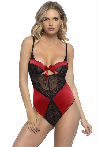 Lauren Red Wrapped Teddy in L-XL