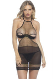 Vera Golden Lace Babydoll & G-String in S-M