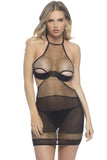 Vera Golden Lace Babydoll & G-String in L-XL