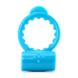 Neon Vibrating Cock Ring in Blue