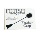 Fetish Fantasy Feather Crop in Black