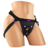 Dillio Perfect Fit Harness in Black-Purple