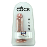 King Cock 7" Cock with Balls in Flesh