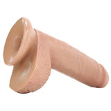 King Cock 7" Dildo with Balls in Tan