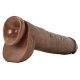King Cock 11" Cock with Balls in Brown