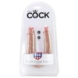 King Cock Medium Double Trouble Dildo in Tan