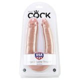 King Cock Large Double Trouble in Tan