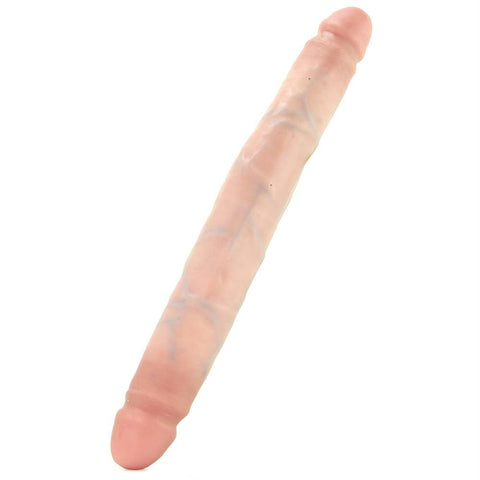 King Cock 12" Slim Double Dildo in Flesh
