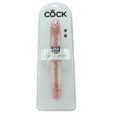 King Cock 12" Slim Double Dildo in Flesh