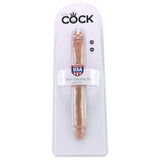 King Cock 12" Slim Double Dildo in Tan