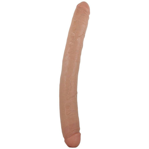 King Cock 16" Thick Double Dildo in Tan