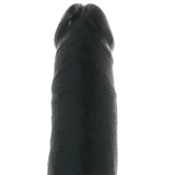 King Cock 6" Dildo with Balls in Black