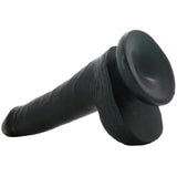 King Cock 6" Dildo with Balls in Black