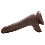 King Cock 6" Dildo with Balls in Chocolate