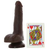 King Cock 6" Dildo with Balls in Chocolate