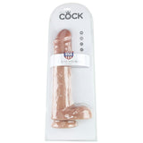 King Cock 13" Cock with Balls in Tan