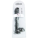 King Cock 13" Cock with Balls in Black