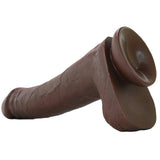 King Cock 13" Cock with Balls in Chocolate