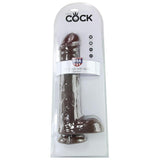 King Cock 13" Cock with Balls in Chocolate