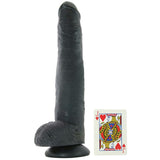 King Cock 14" Cock with Balls in Black
