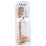 King Cock 15" Cock with Balls in Tan