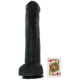 King Cock 15" Cock with Balls in Black
