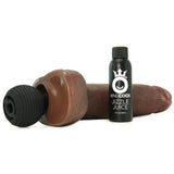 King Cock 9" Squirting Cock with Balls in Brown