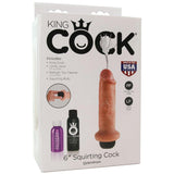 King Cock 6" Squirting Cock in Flesh