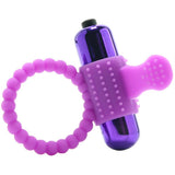 Vibrating Silicone Super Ring in Purple
