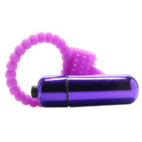Vibrating Silicone Super Ring in Purple