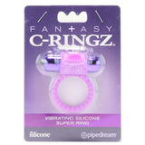 Vibrating Silicone Super Ring in Purple
