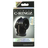 Cock Pipe with Ball-Stretcher in Black