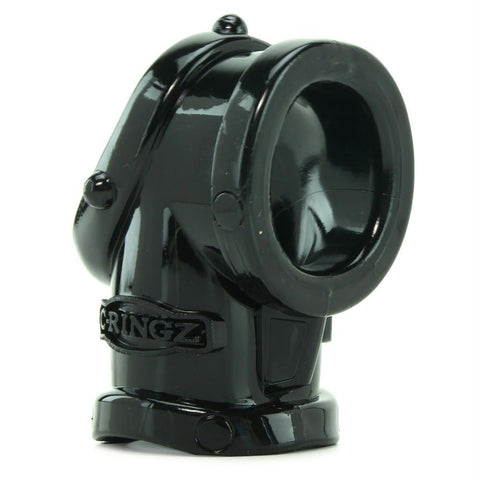 Cock Pipe with Ball-Stretcher in Black