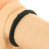 Silicone Designer Stamina Cock Ring 3 pack in Black