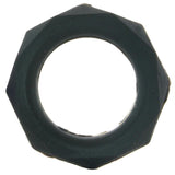 Silicone Designer Stamina Cock Ring 3 pack in Black