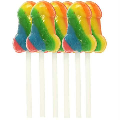 Rainbow Pecker Pops 6 Pack