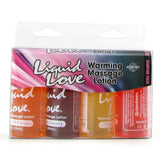 Warming Massage Lotion Sampler 4 Pack 1oz-29ml