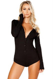 Comfy Cozy Black Romper in M-L