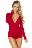 Comfy Cozy Red Romper in L-XL