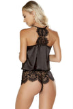Counting Sleep Black PJ Set in L-XL