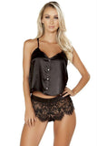 Counting Sleep Black PJ Set in L-XL