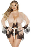 Sheer Happiness Nude Robe in OSXL