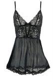 Floral Lace Chemise & G-String in M-L