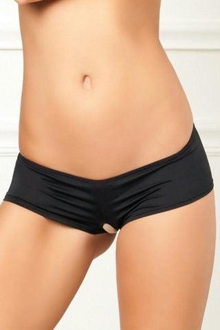 Crotchless Lace Back Panty in S-M