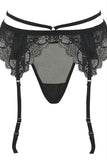 Crave Me Bra, Garter and G-String Set in M-L