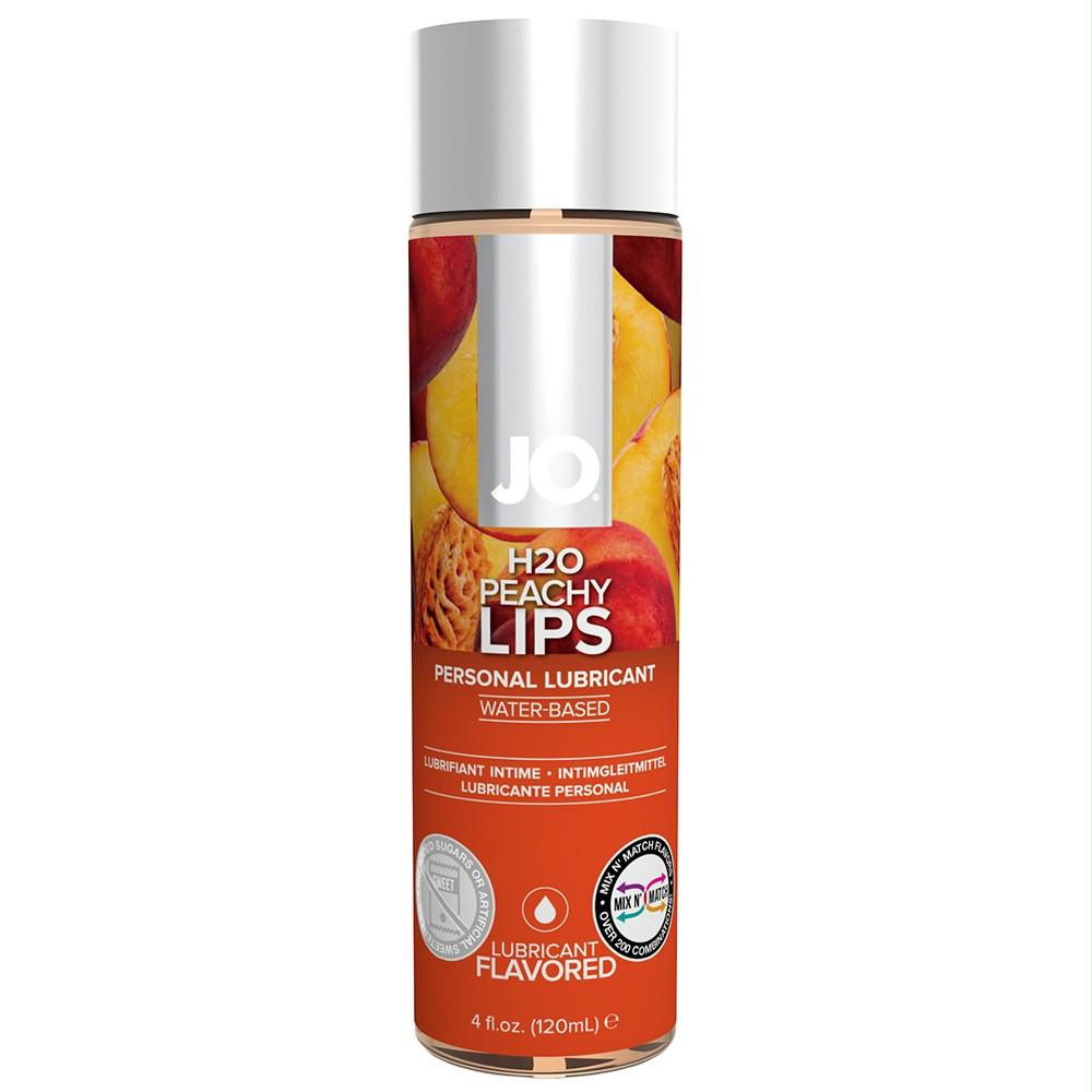 H2O Peachy Lips Flavored Lube in 4oz-120ml